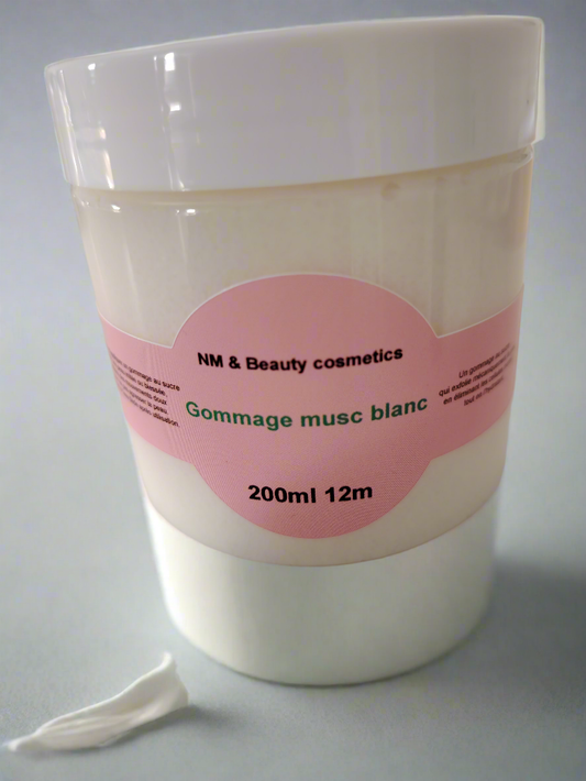 Gommage corps musc blanc