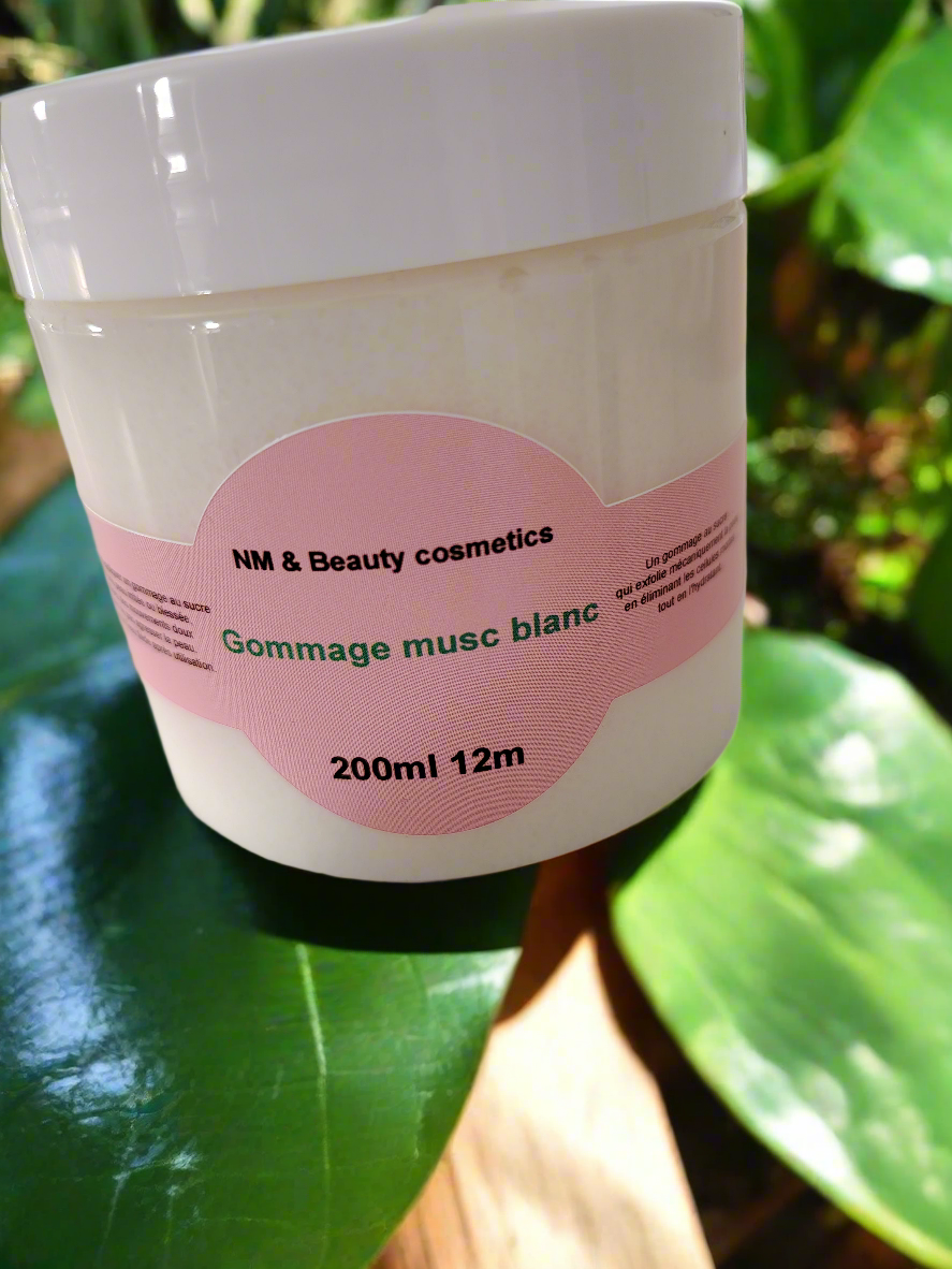 Gommage corps musc blanc